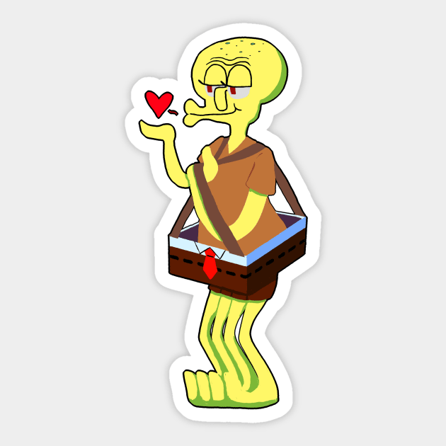 Clarinet Squidpants Sticker by SonicFrenzy76